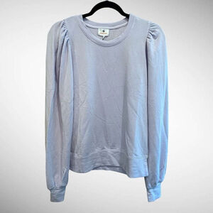 Sundry Long Sleeve Puff Shoulder Sweatshirt in Lavender Orchid Size 1 (Small)